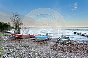 Peaceful landscape of Lesser Slave Lake AB Canada