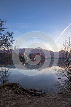 Peaceful morning at Lake Bled, Slovenia