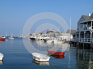 Peaceful Nantucket harbor