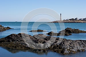 Peaceful New England harbor