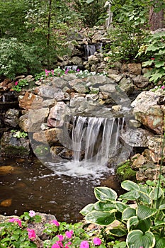 Peaceful Pond & Waterfall photo