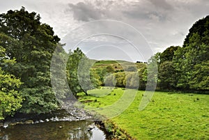 Peaceful river scene in Kentmere