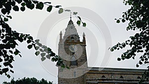 Peaceful rural church of the holy cross yard in milton malsor uk