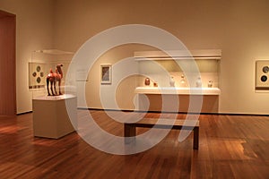 Peaceful scene with extensive exhibits,Cleveland Art Museum,Ohio,2016