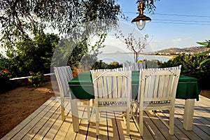 Peaceful scene from Naxos island in Greece