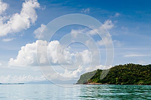 Peaceful seascape of Koh Tean island near Samui isalnd, Thailand