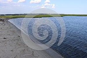 Peaceful shoreline great south bay Long Island New York