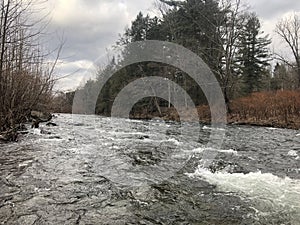 Peaceful shot of the brodhead creek