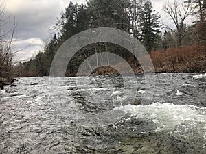 Peaceful shot of the brodhead creek