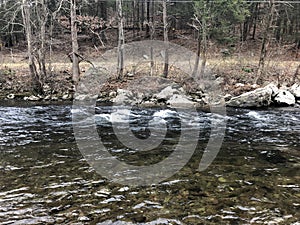 Peaceful shot of the brodhead creek