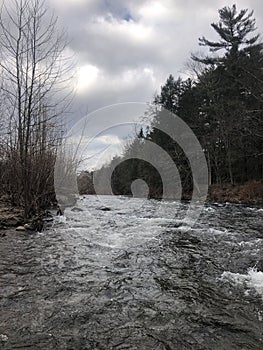 Peaceful shot of the brodhead creek