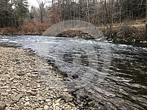 Peaceful shot of the brodhead creek