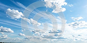 Light clouds in the blue sky