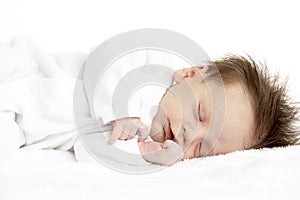 Peaceful Sleeping Newborn Baby