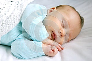 Peaceful Sleeping Newborn Infant