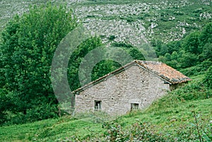 A peaceful stone cottage located in the Picos de Europa Mountains, Asturias, Spain