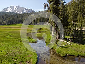 Peaceful stream in Lassen National Park photo