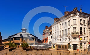 Peaceful streets of Sens, France