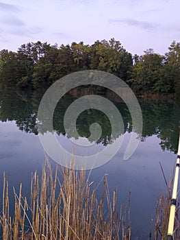 Peaceful summer day fishin