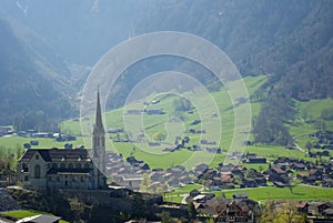 Peaceful Swiss town