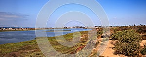 Peaceful and tranquil marsh of Bolsa Chica wetlands photo