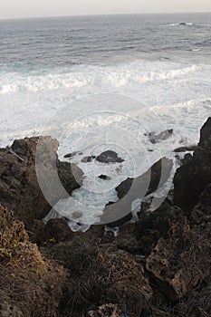 peaceful yet unnerving cliff