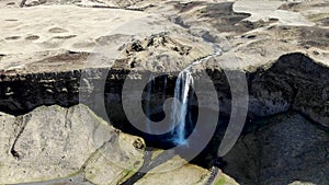 Peaceful waterfalls in Iceland