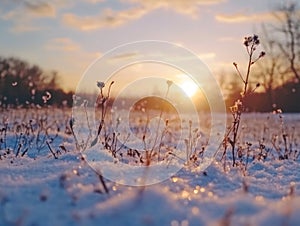 Peaceful Winter Sunrise photo