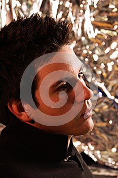 Peaceful young man in polo