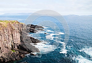 Peacefull Blue ocean and Irish Cliffs