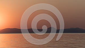 A peacful sunset at the lake