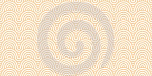 Peach abstract oriental wave pattern, vector fish scale geometric background