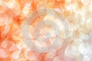 peach background with white transparent flowers , in the style of unearthly abstraction, with spectacular lighting, the concept of