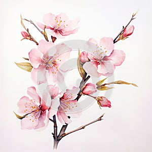 peach blossom Generative Ai