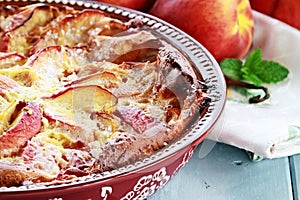 Peach Clafouti