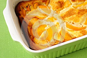 Peach cobbler photo