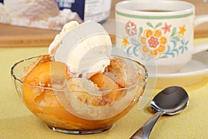 Peach Cobbler Dessert photo