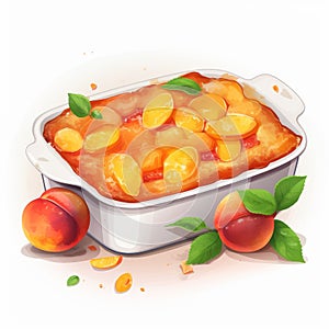 Peach Cobbler In The Large Bathers Style