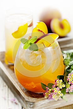 Peach cocktail