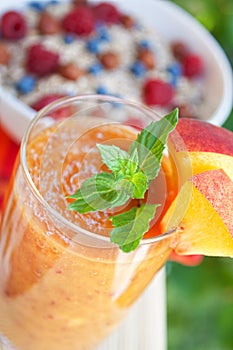 Peach cocktail