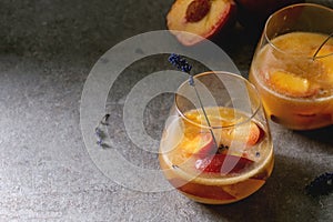 Peach cocktail lemonade