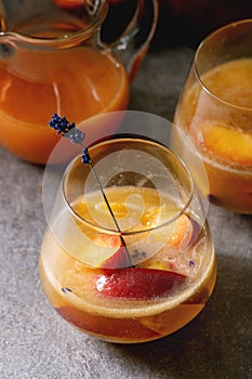 Peach cocktail lemonade