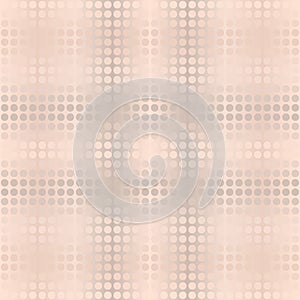 Peach dot gradient pattern. Seamless vector background