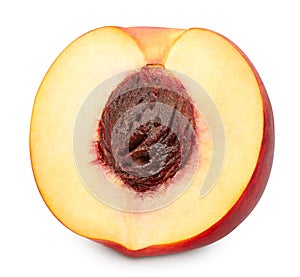 Peach fruits isolated