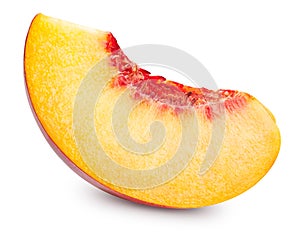 Peach fruits isolated