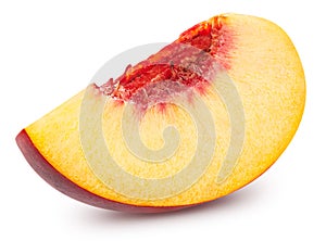 Peach fruits isolated