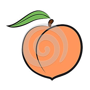 Peach icon photo