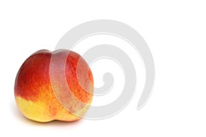 Peach isolated on white