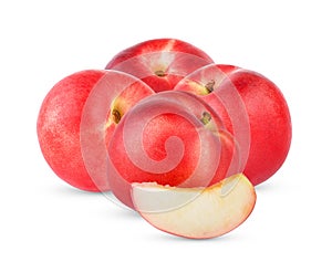 Peach isolated on white