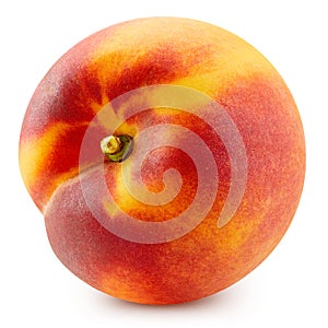 Peach isolated on a white background